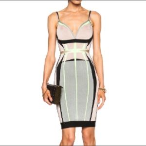 Herve Leger Nomi Viscose-Blend Dress